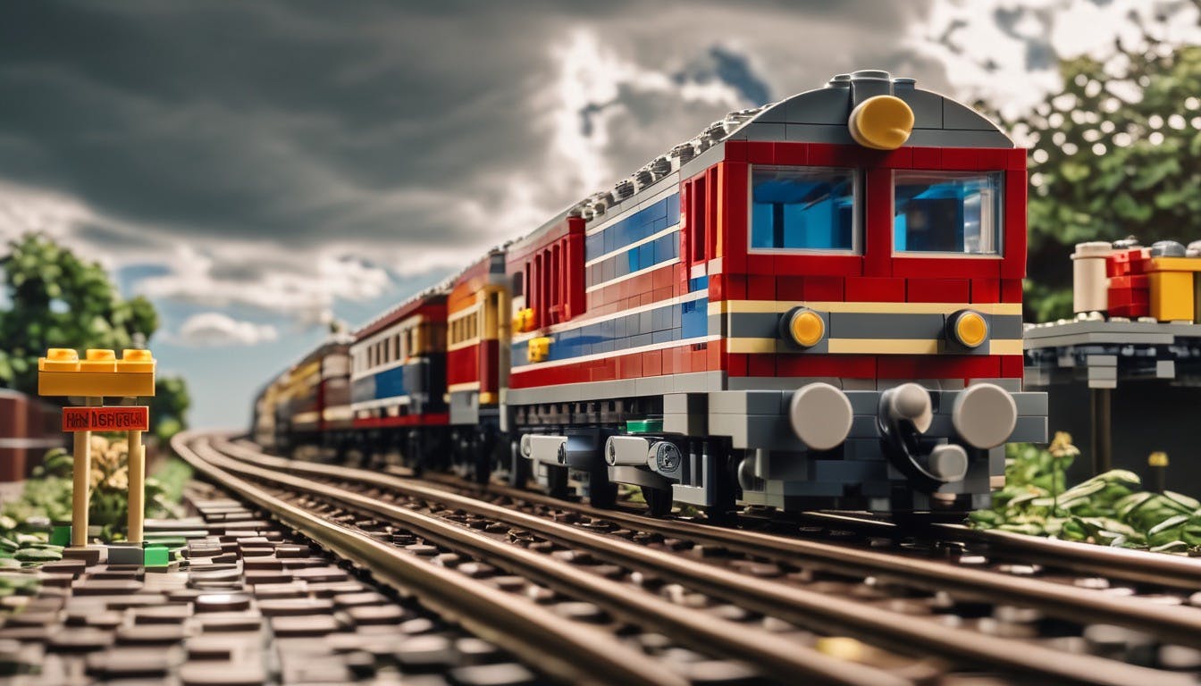 A picture of a LEGO train Changed
