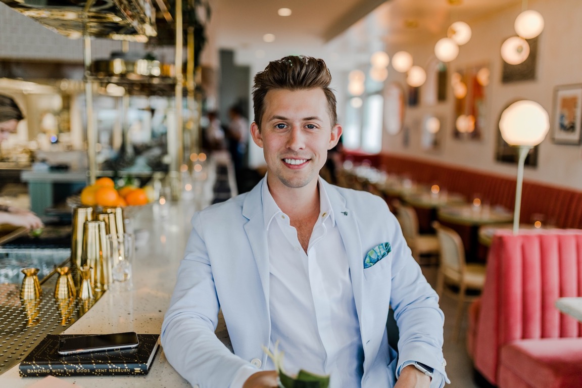 Man sitting at a bar