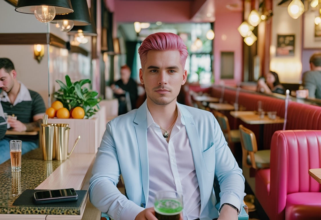 Man sitting at a bar